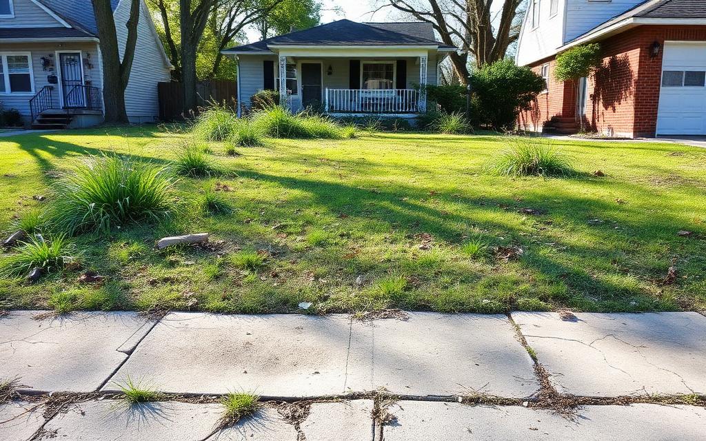 Front Yard Restoration before